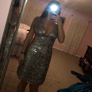 Sparkly low cut dress never worn